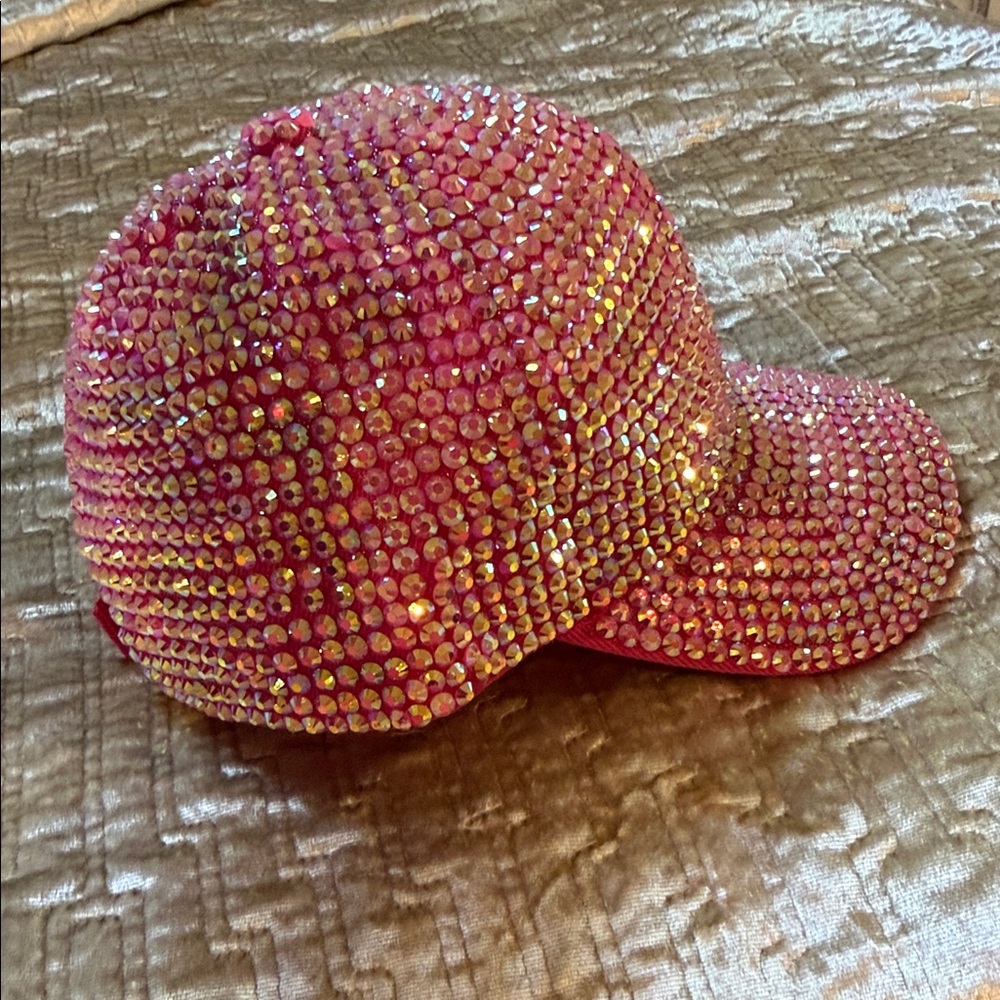 Pink Rhinestone Cap - Picture 4 of 7
